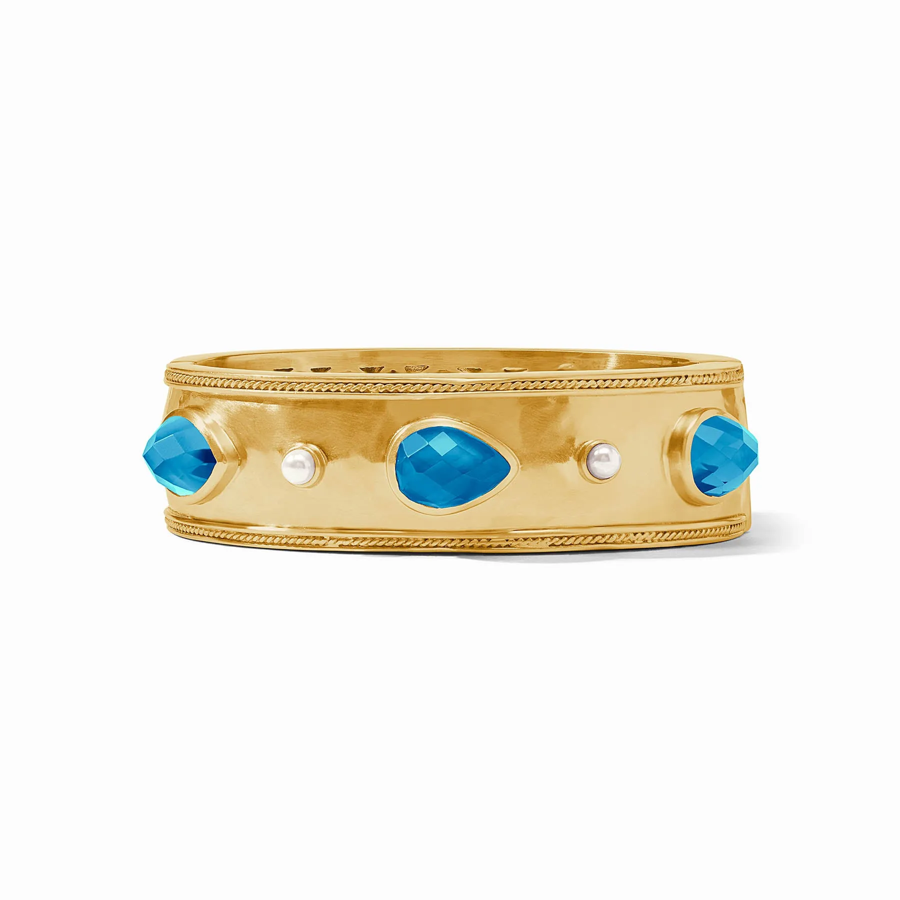 Cannes Stone Statement Hinge Bangle