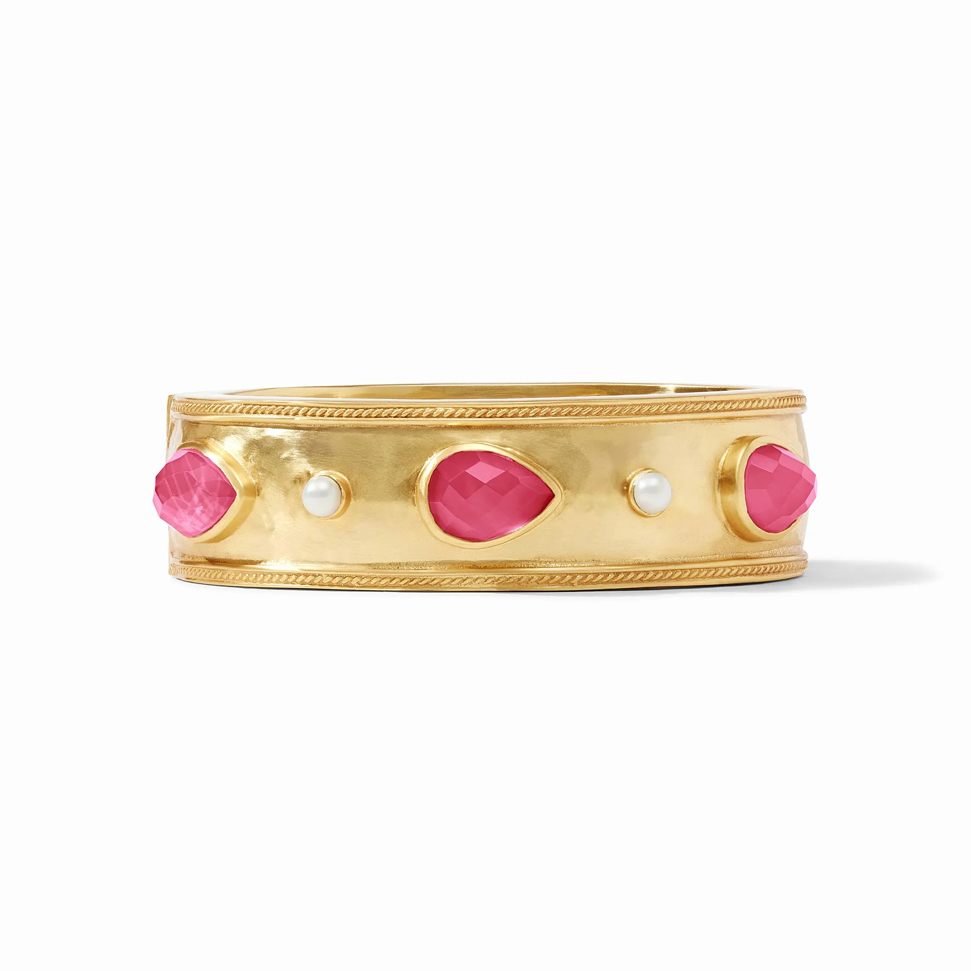 Cannes Stone Statement Hinge Bangle