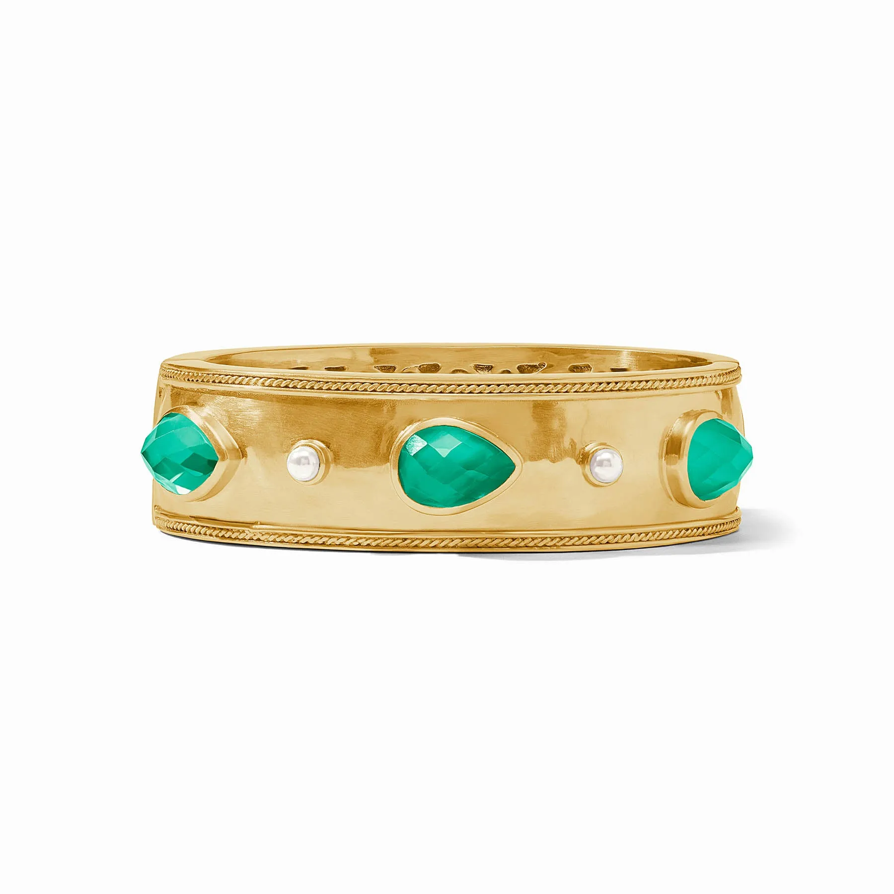 Cannes Stone Statement Hinge Bangle