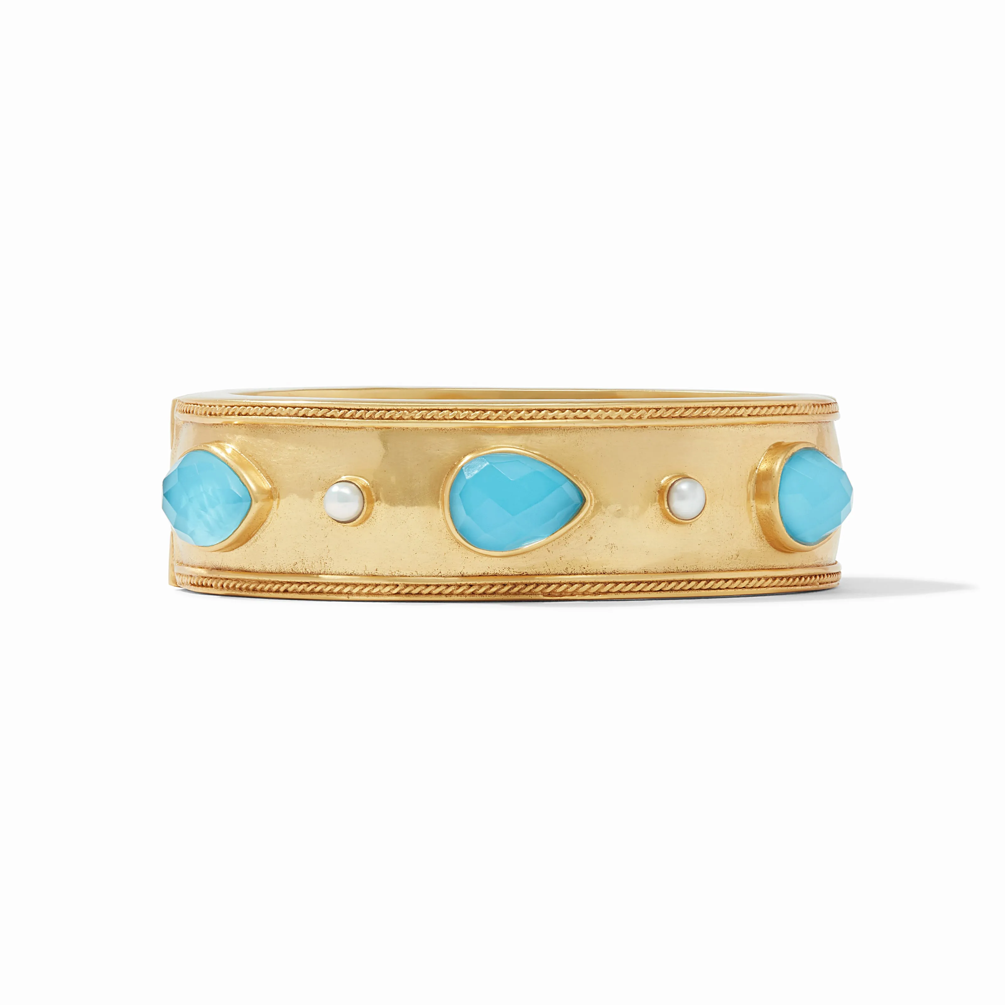 Cannes Stone Statement Hinge Bangle