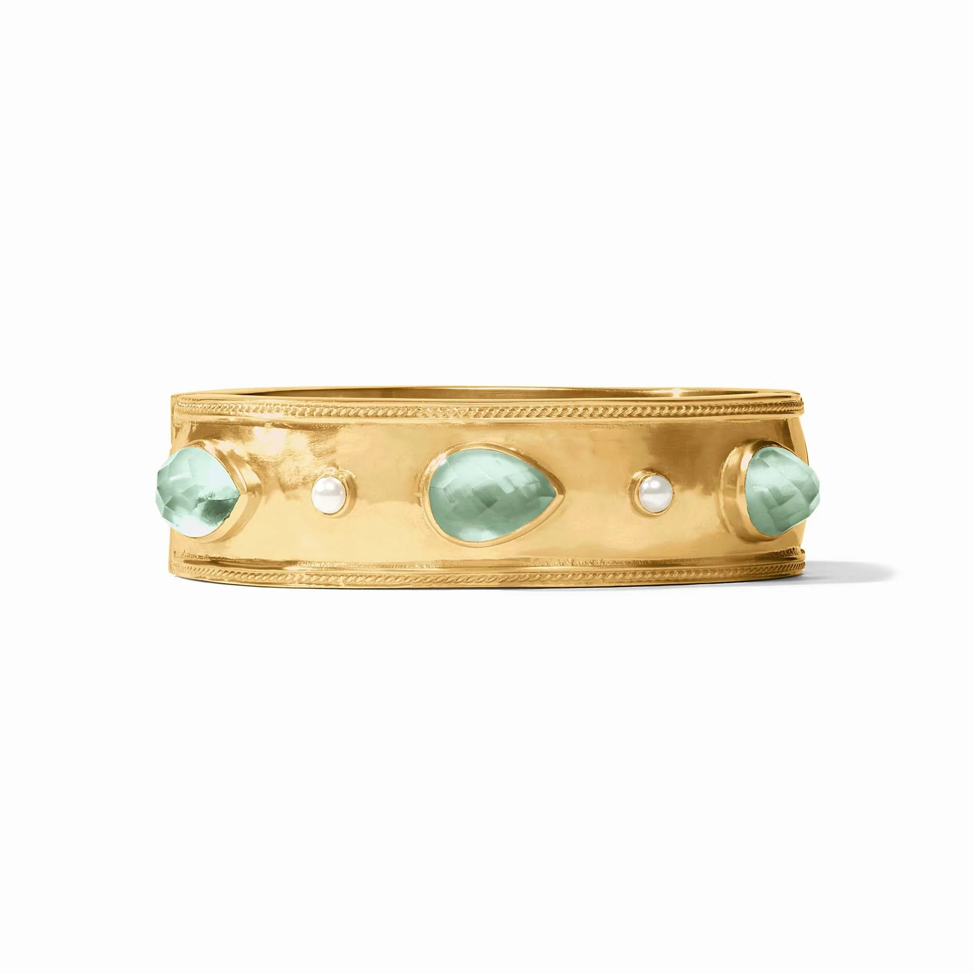 Cannes Stone Statement Hinge Bangle