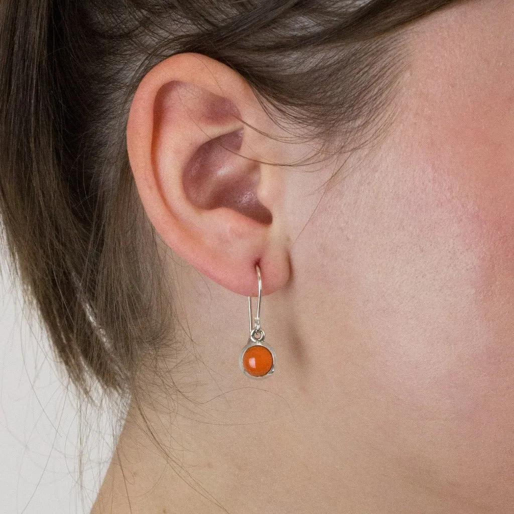 Carnelian Drop Earrings