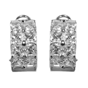 Chanya Princess Stone Huggie Earrings | 7ct