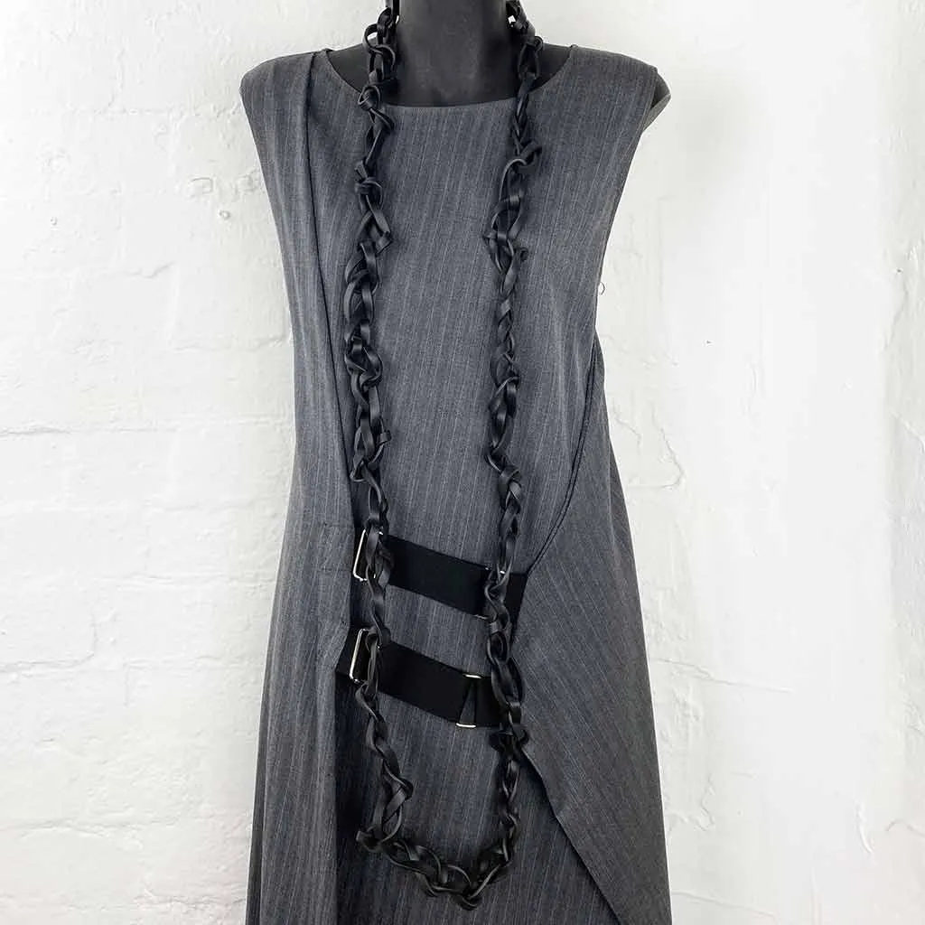 chaotic necklace with strip rubber