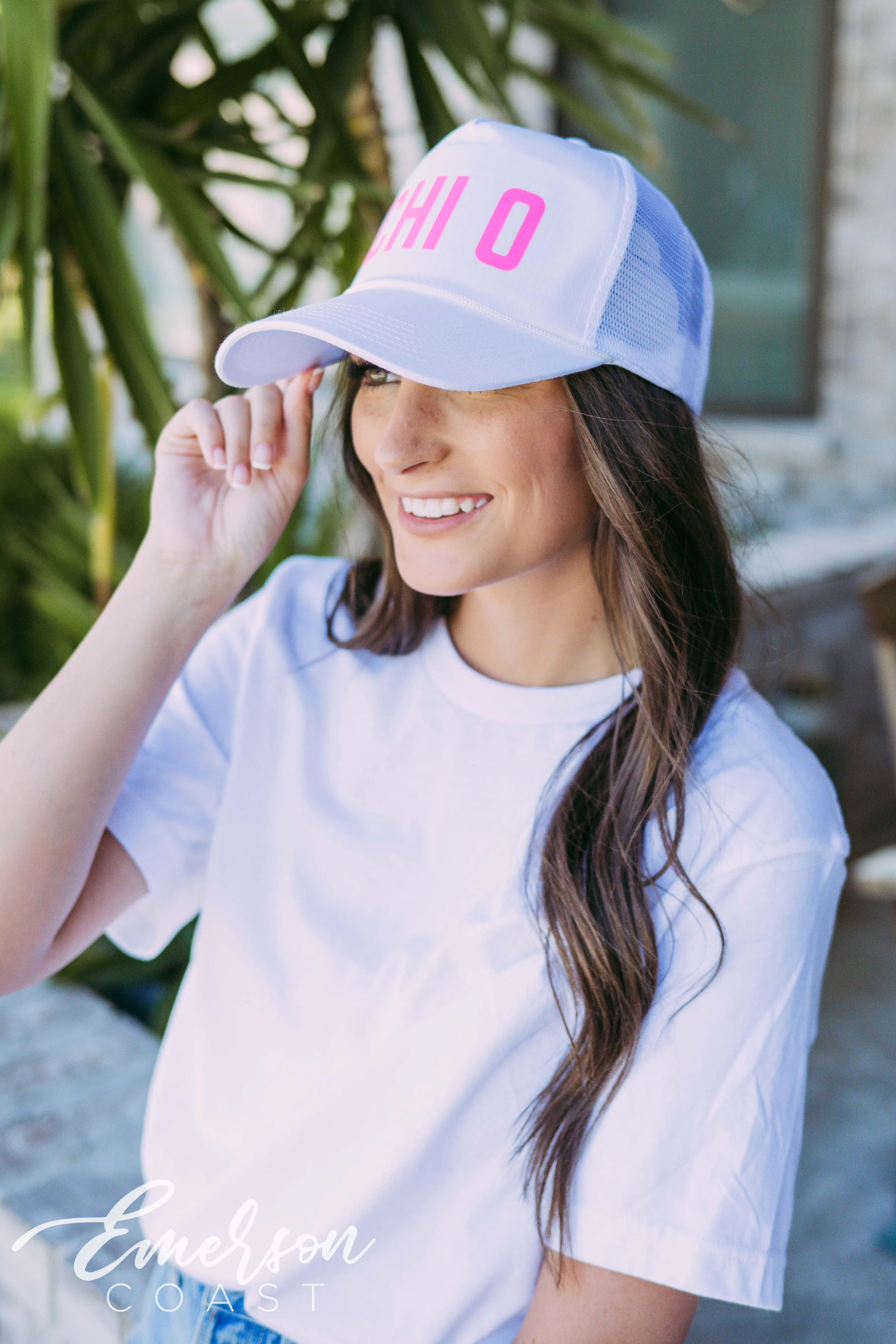 Chi Omega Vinyl PR Hat