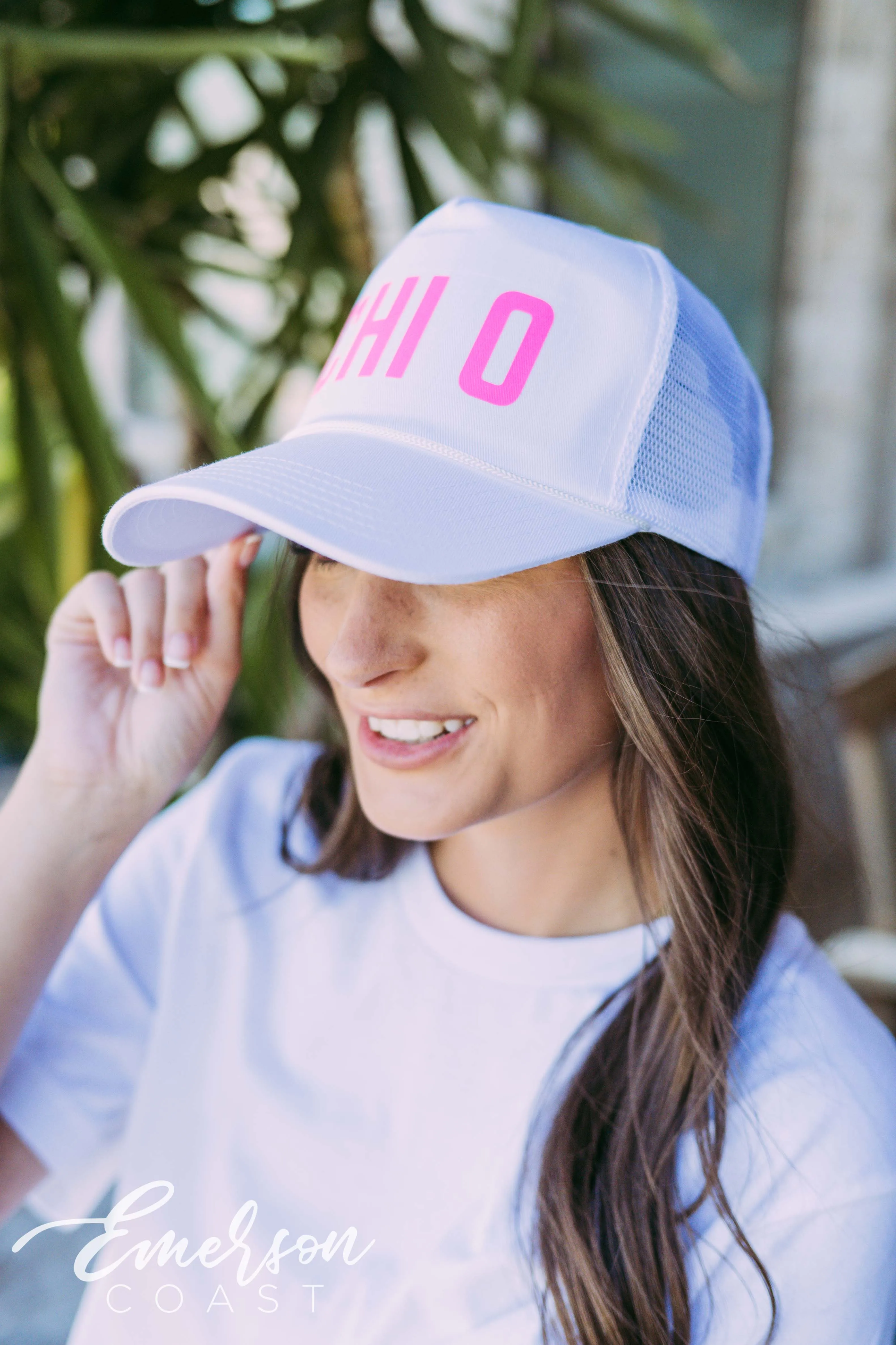 Chi Omega Vinyl PR Hat