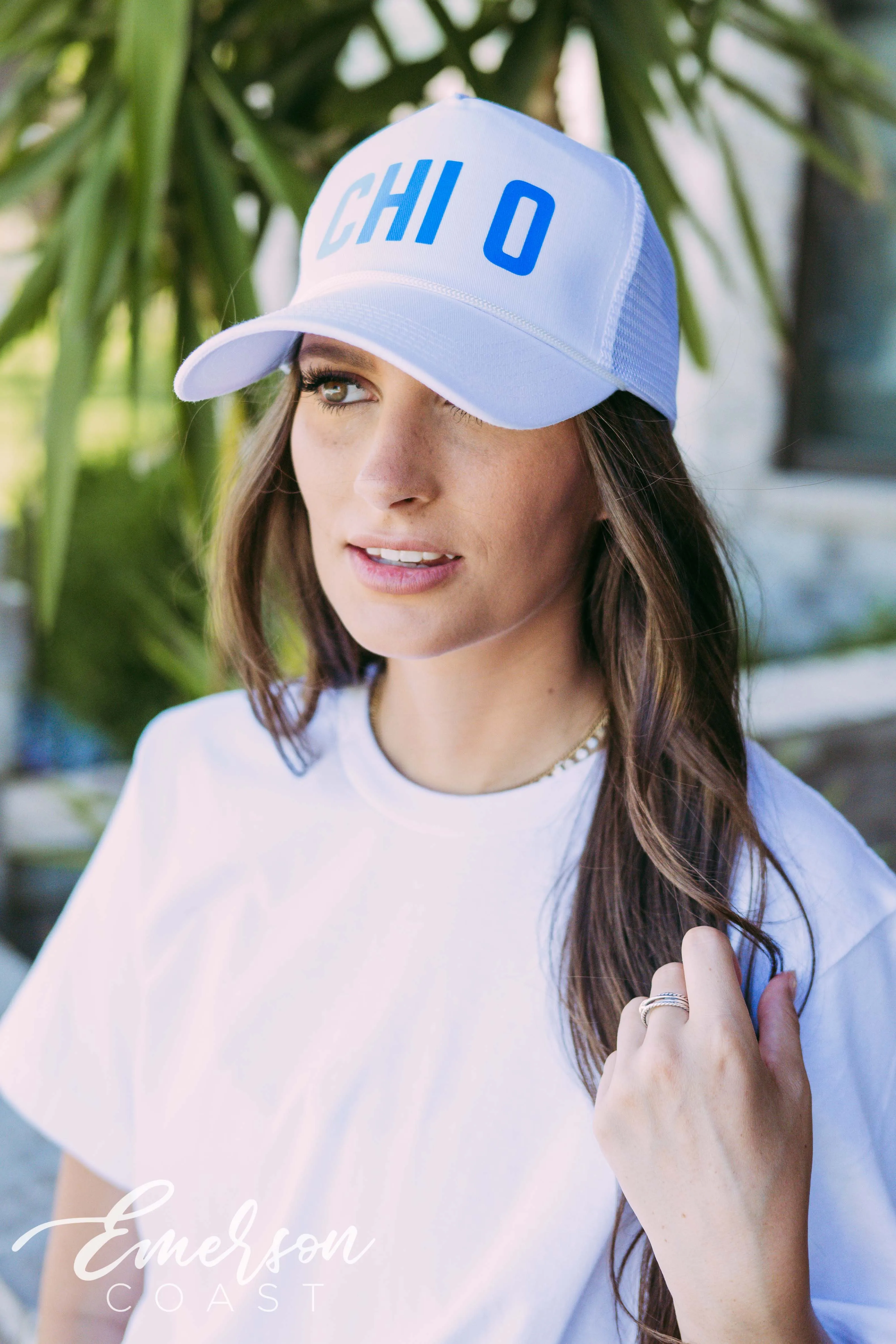 Chi Omega Vinyl PR Hat