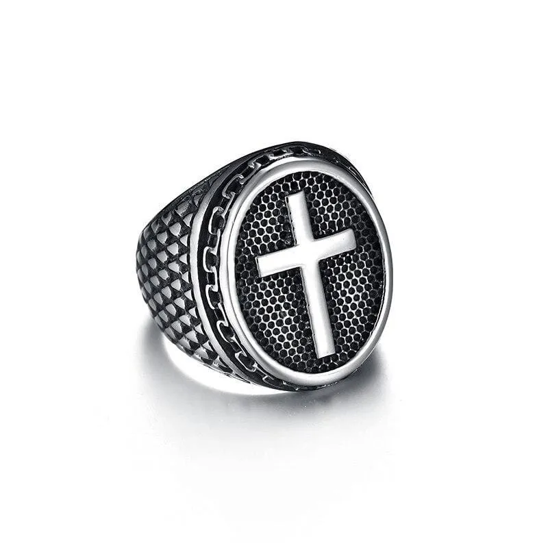 Christian Ring <br> Men's Signet Ring