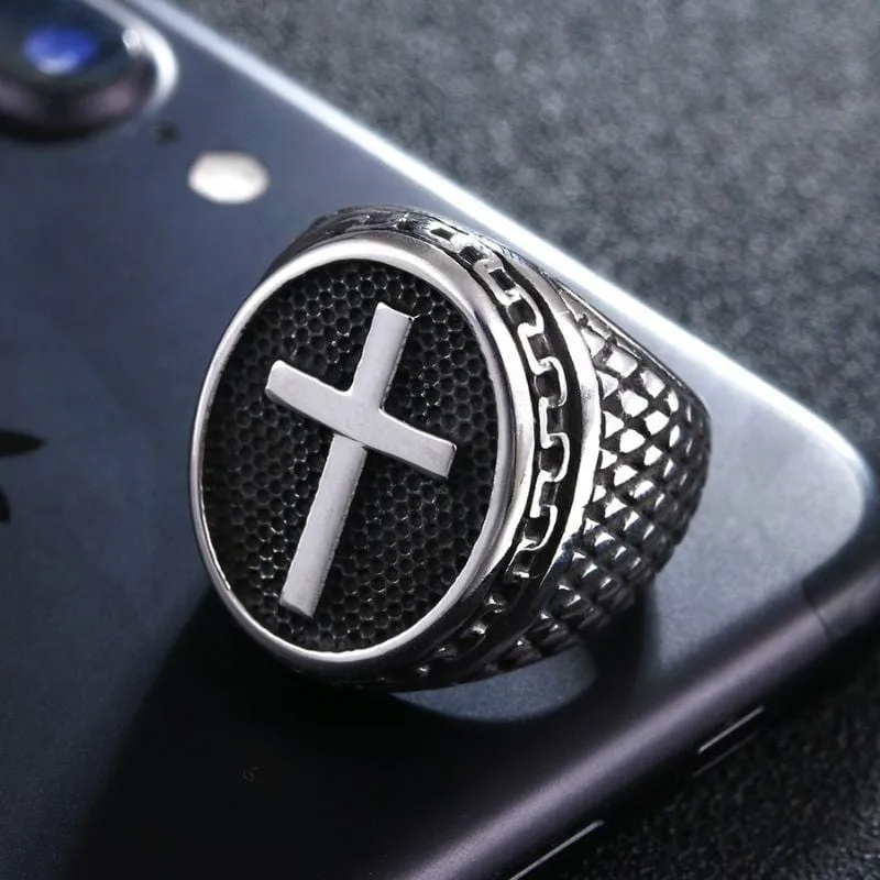 Christian Ring <br> Men's Signet Ring