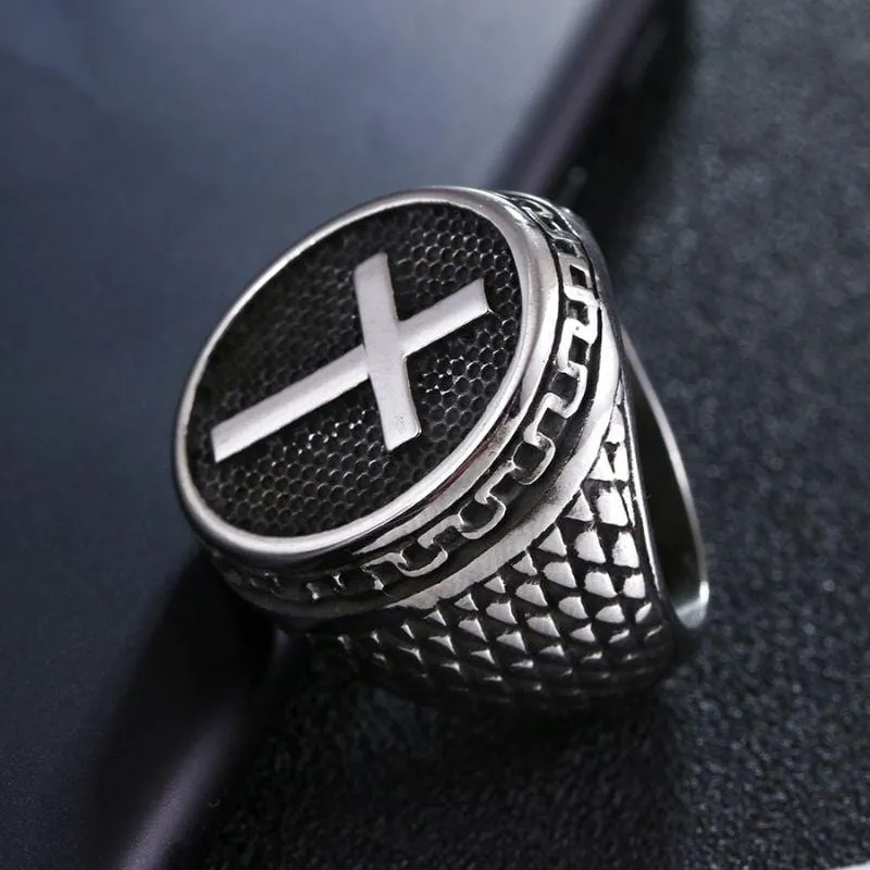 Christian Ring <br> Men's Signet Ring