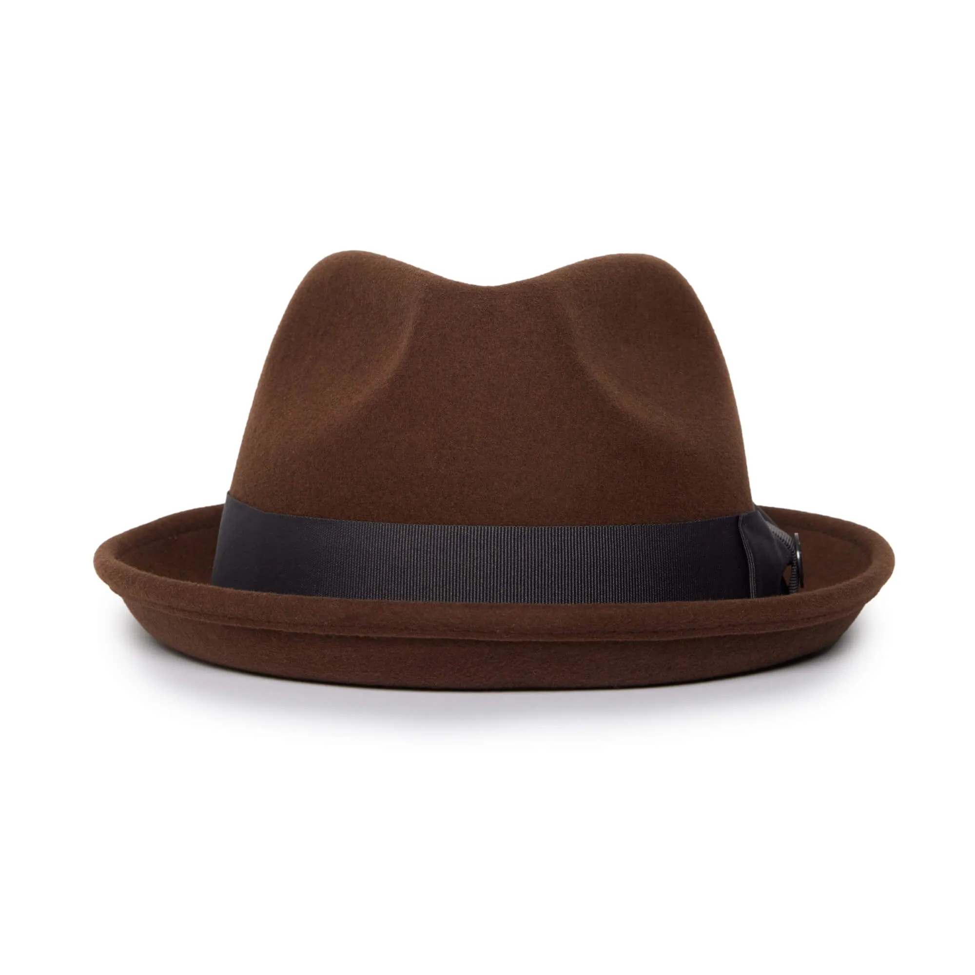 Classic Pork Pie Fedora Hat-Black