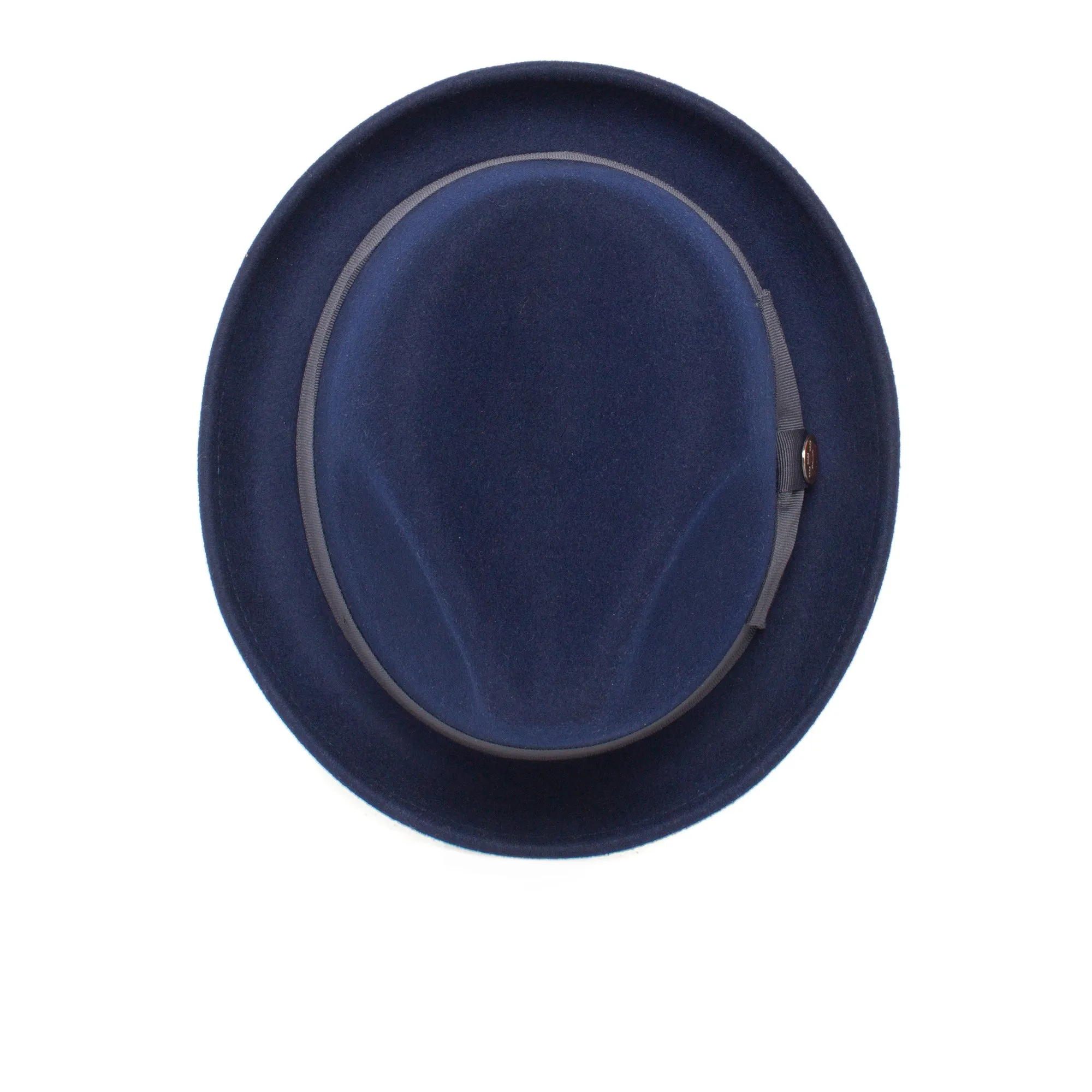 Classic Pork Pie Fedora Hat-Rust