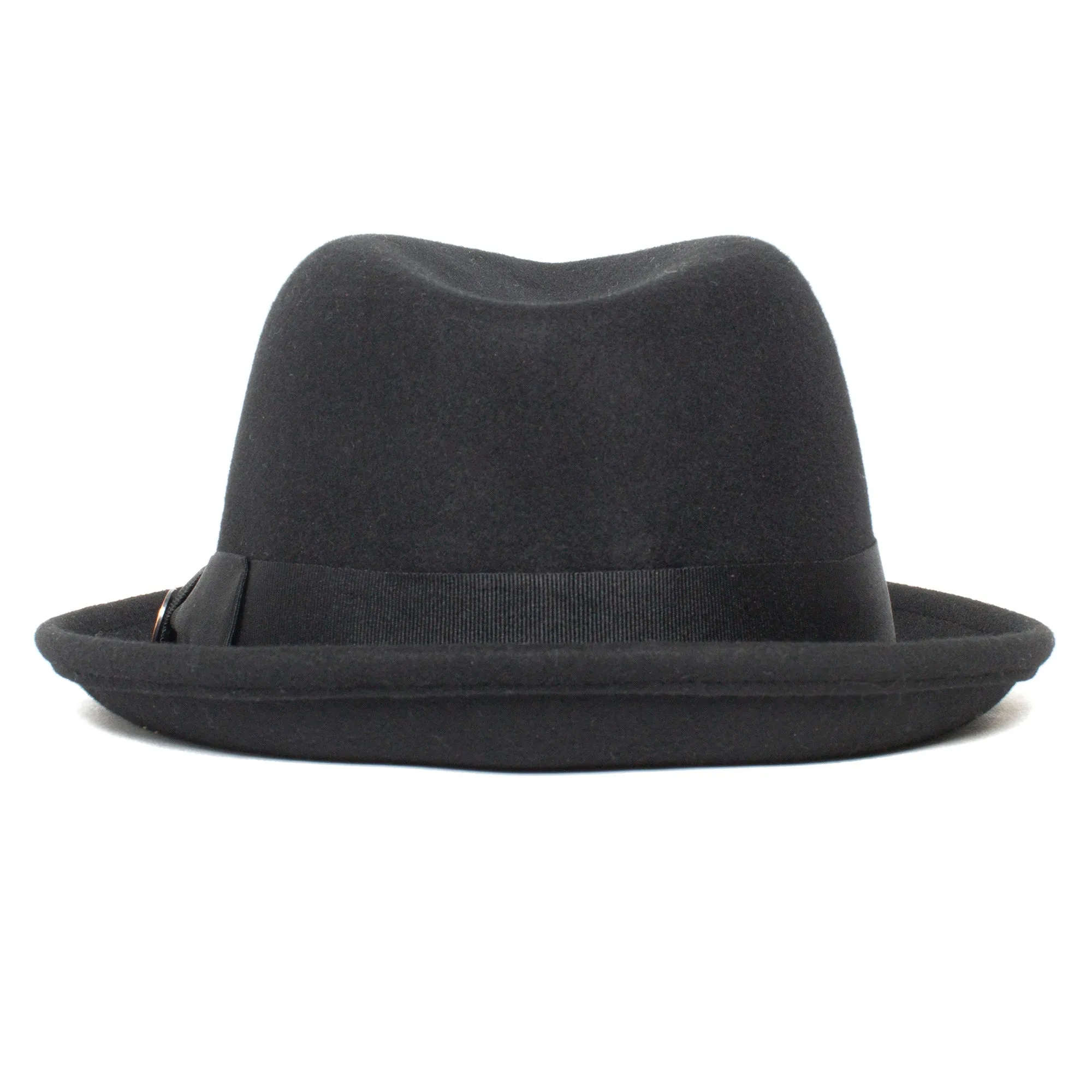 Classic Pork Pie Fedora Hat-Rust