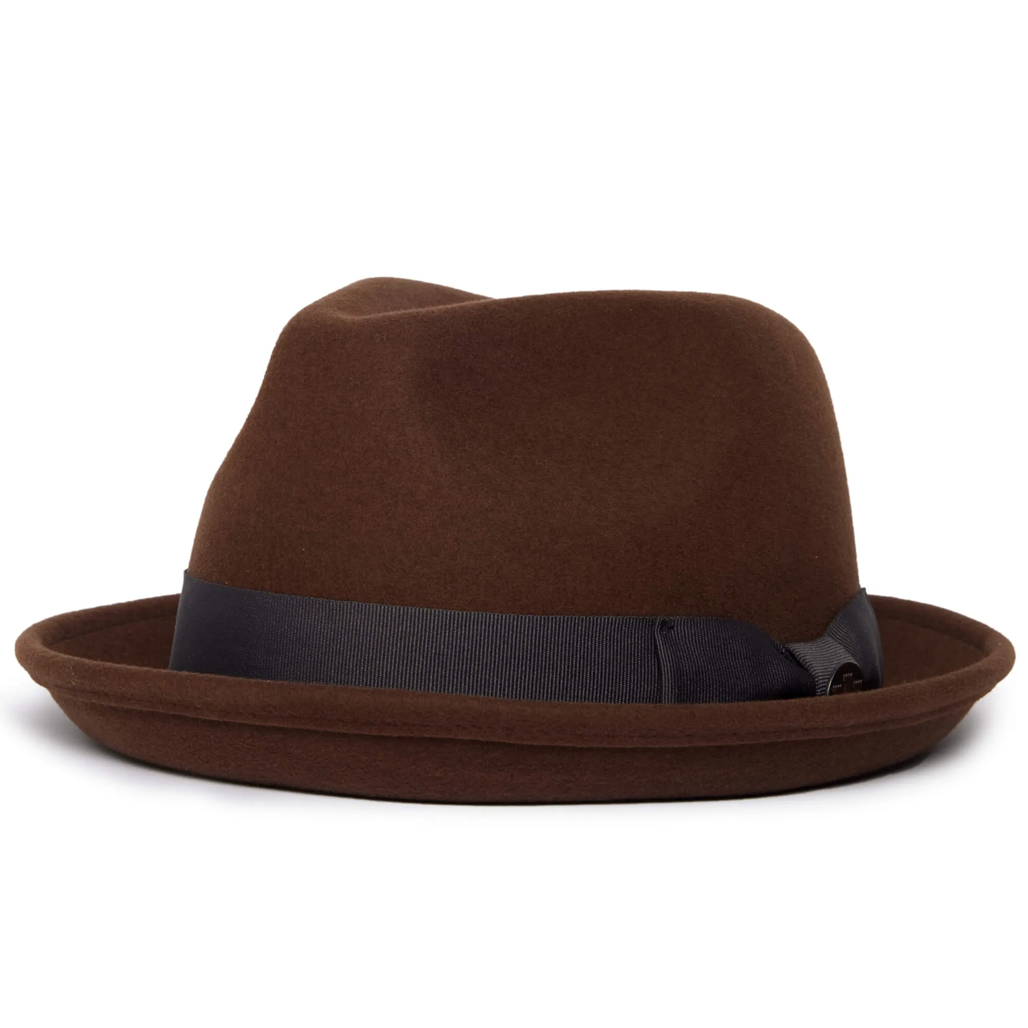 Classic Pork Pie Fedora Hat-Rust