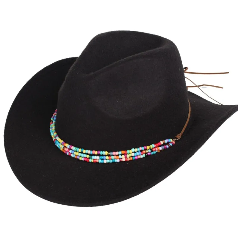 Colored bead Decorative Hat Bands