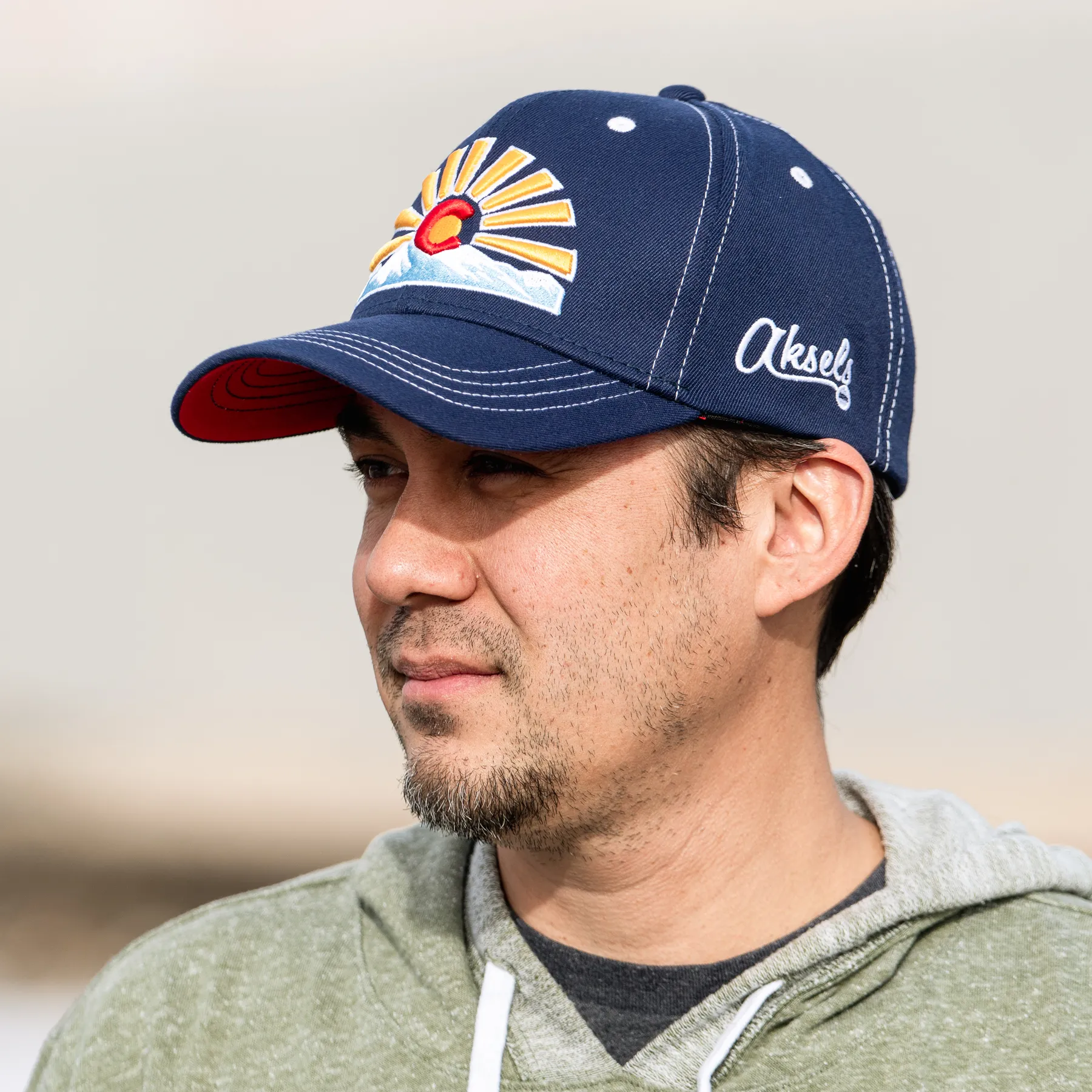 Curved Colorado Sunset Full Flex Hat