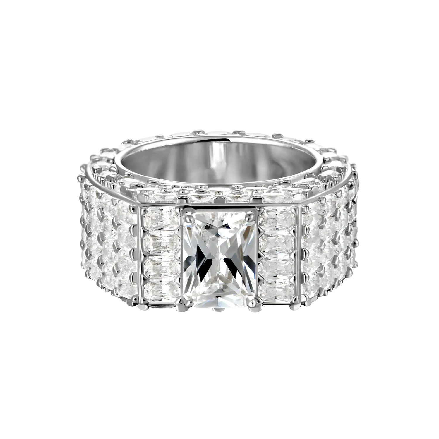 Custom Emerald Cut Eternity Band Ring