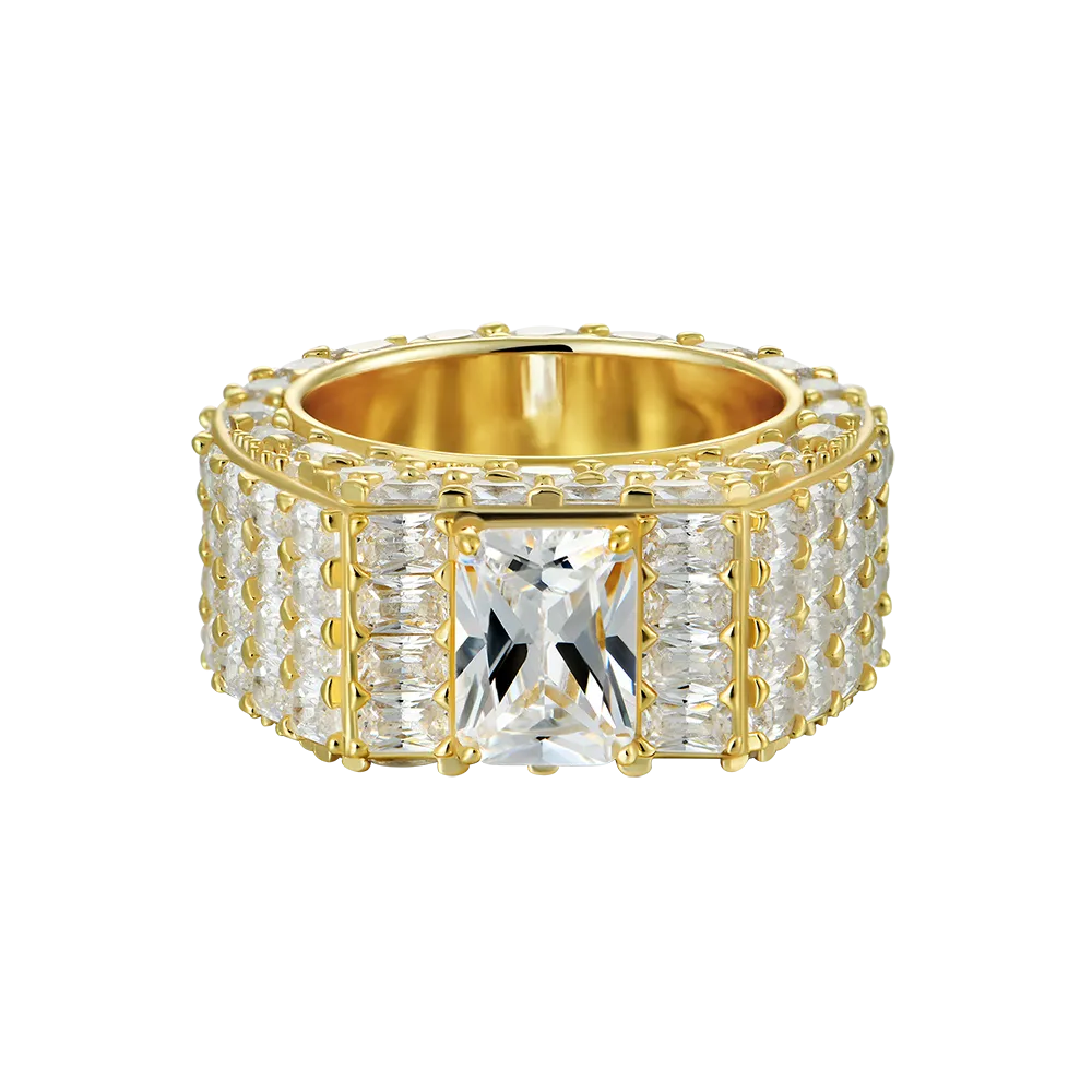 Custom Emerald Cut Eternity Band Ring