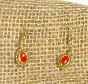 Delicate Red Jasper Earrings