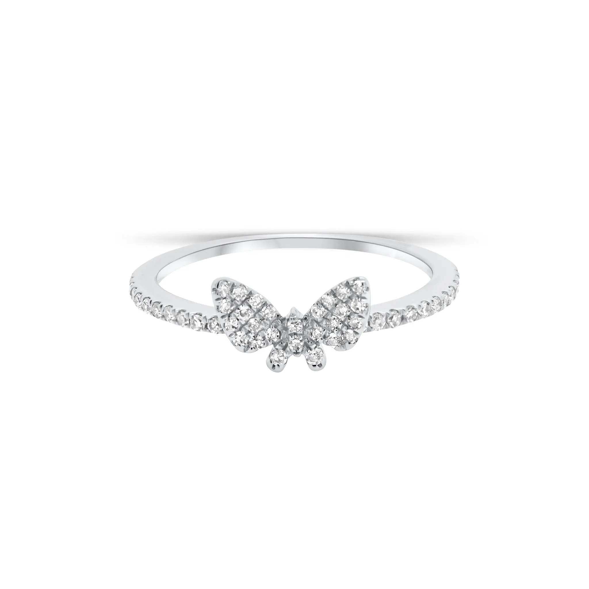 Diamond Petite Butterfly Ring