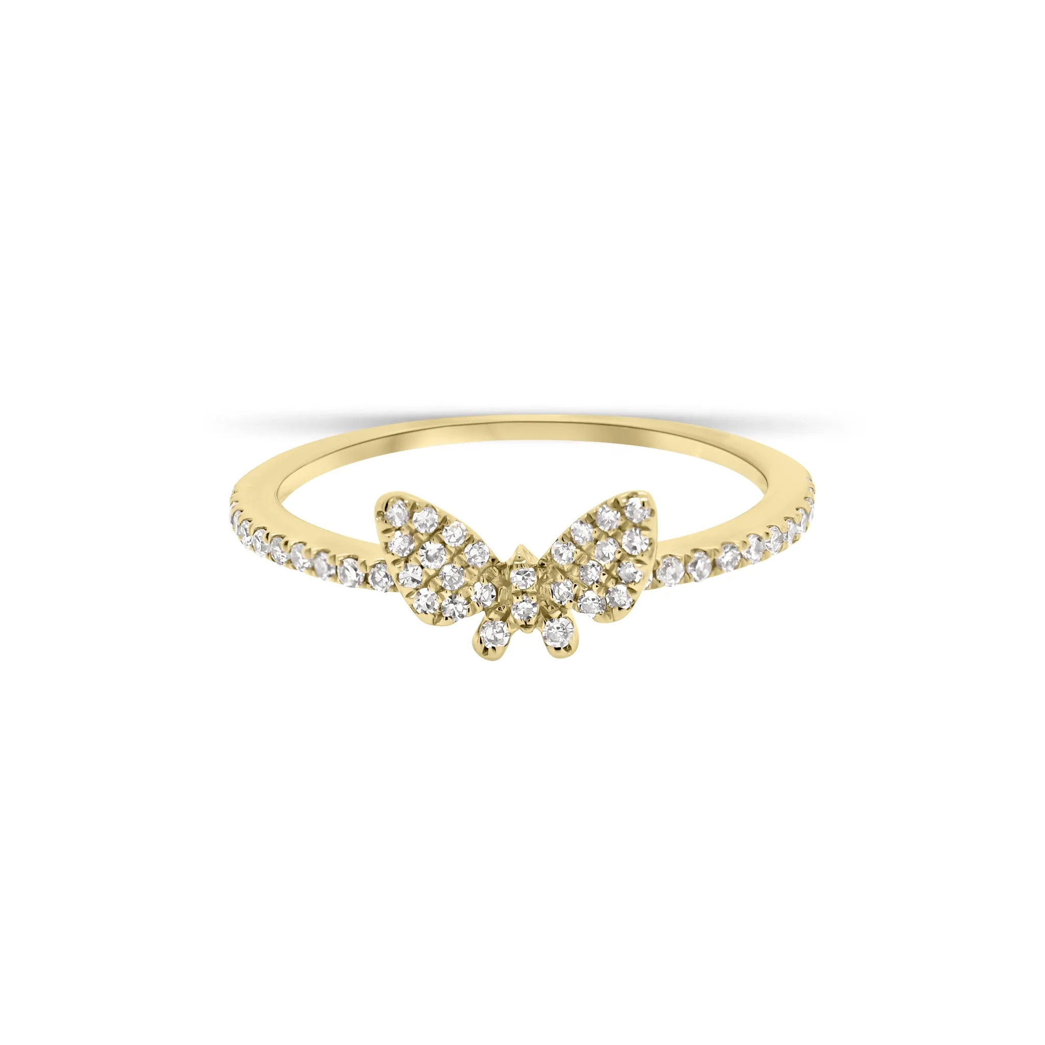 Diamond Petite Butterfly Ring