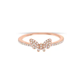 Diamond Petite Butterfly Ring