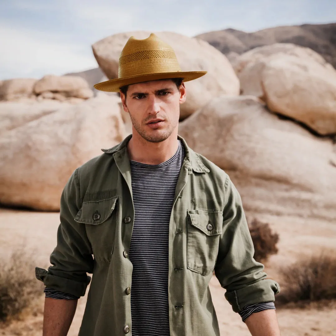 Distinguished Vented Straw Cowboy Hat