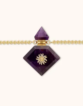 Donna - Amethyst Vial Necklace