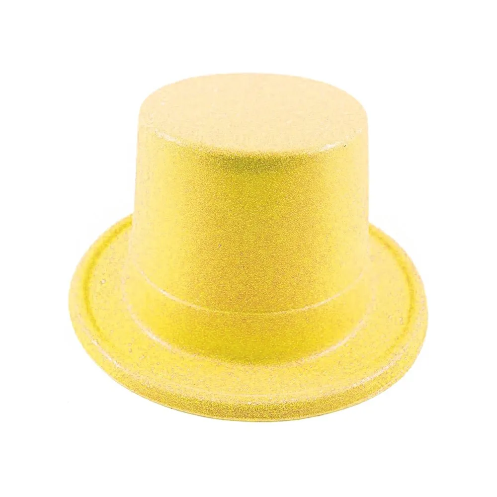 Easter Glitter Top Hat - Yellow