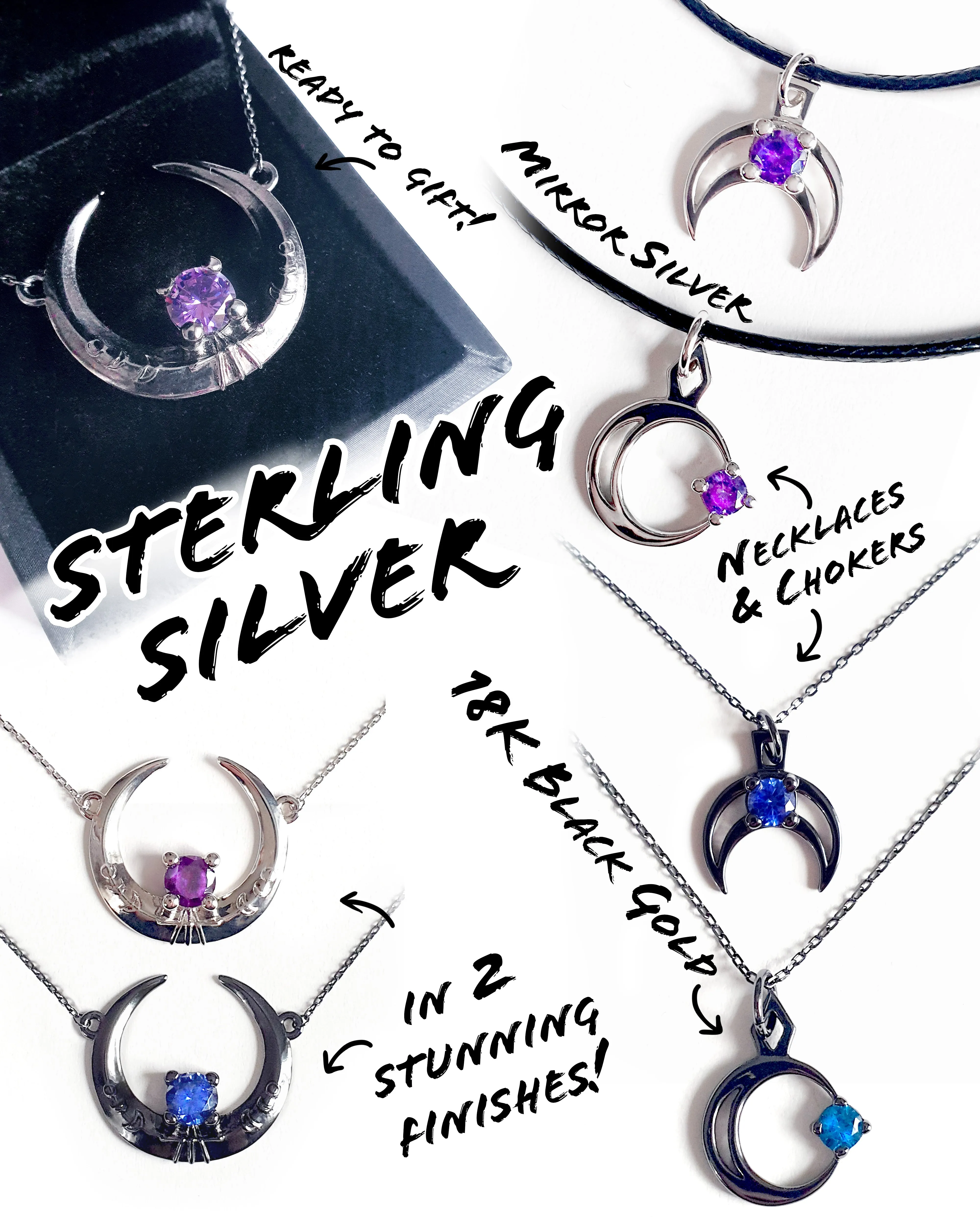 Eclipse Sterling Silver Necklace