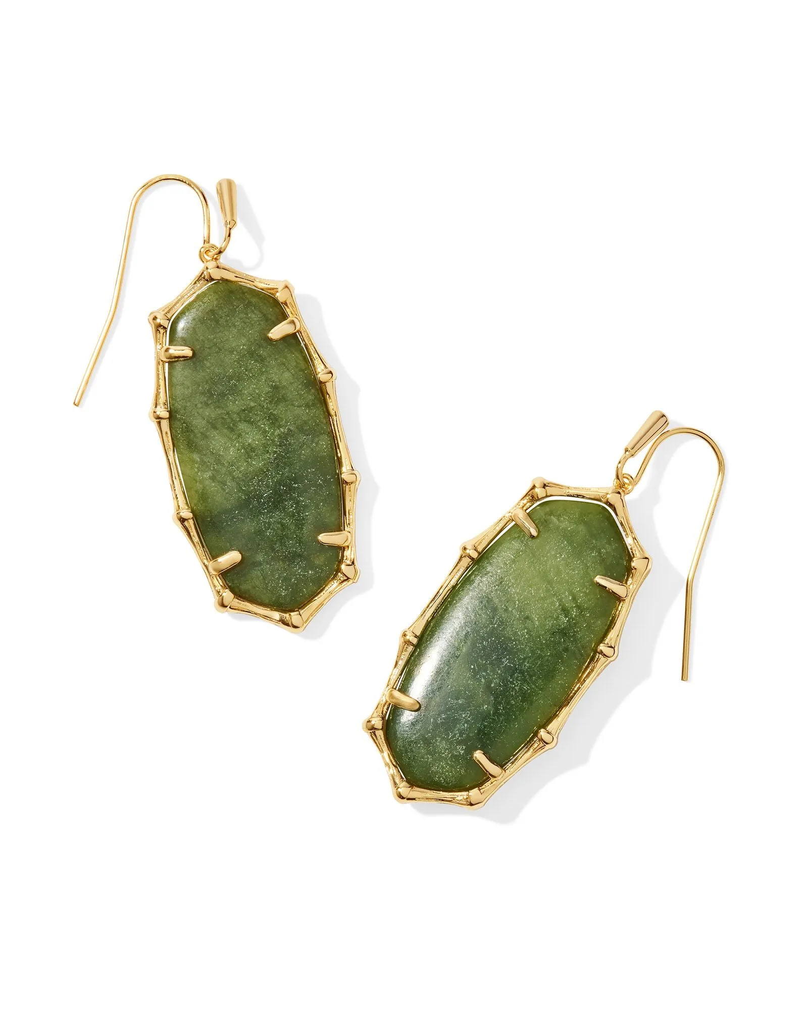 Elle Bamboo Framed Drop Earrings (Multiple Styles)