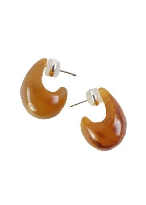 ELOWEN COLLECTION Margot Teardrop Earrings in Amber