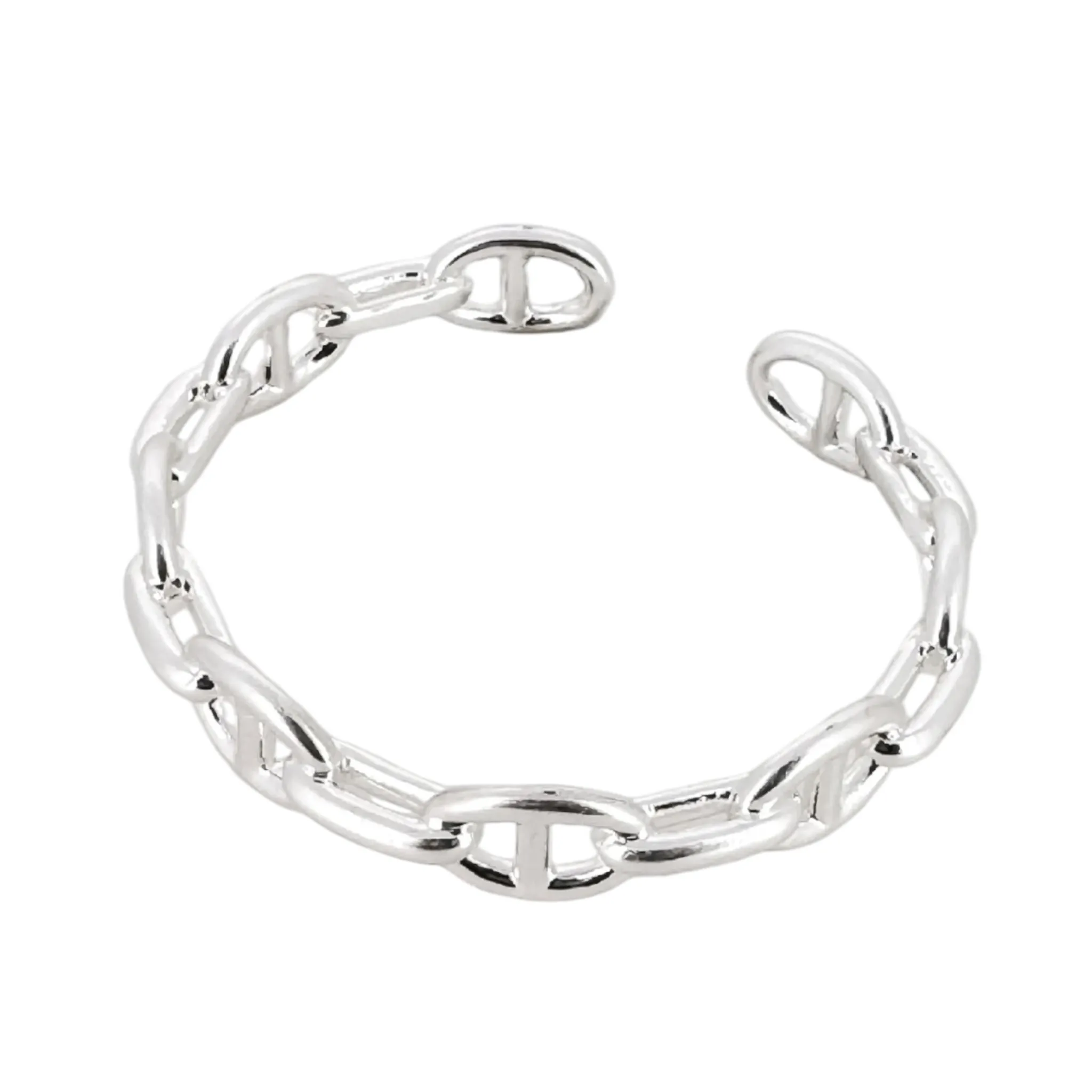 Envy Chain Link Bangle Silver