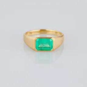 ER29-OOAK | 0.99 Carat One-of-a-Kind Emerald Ring