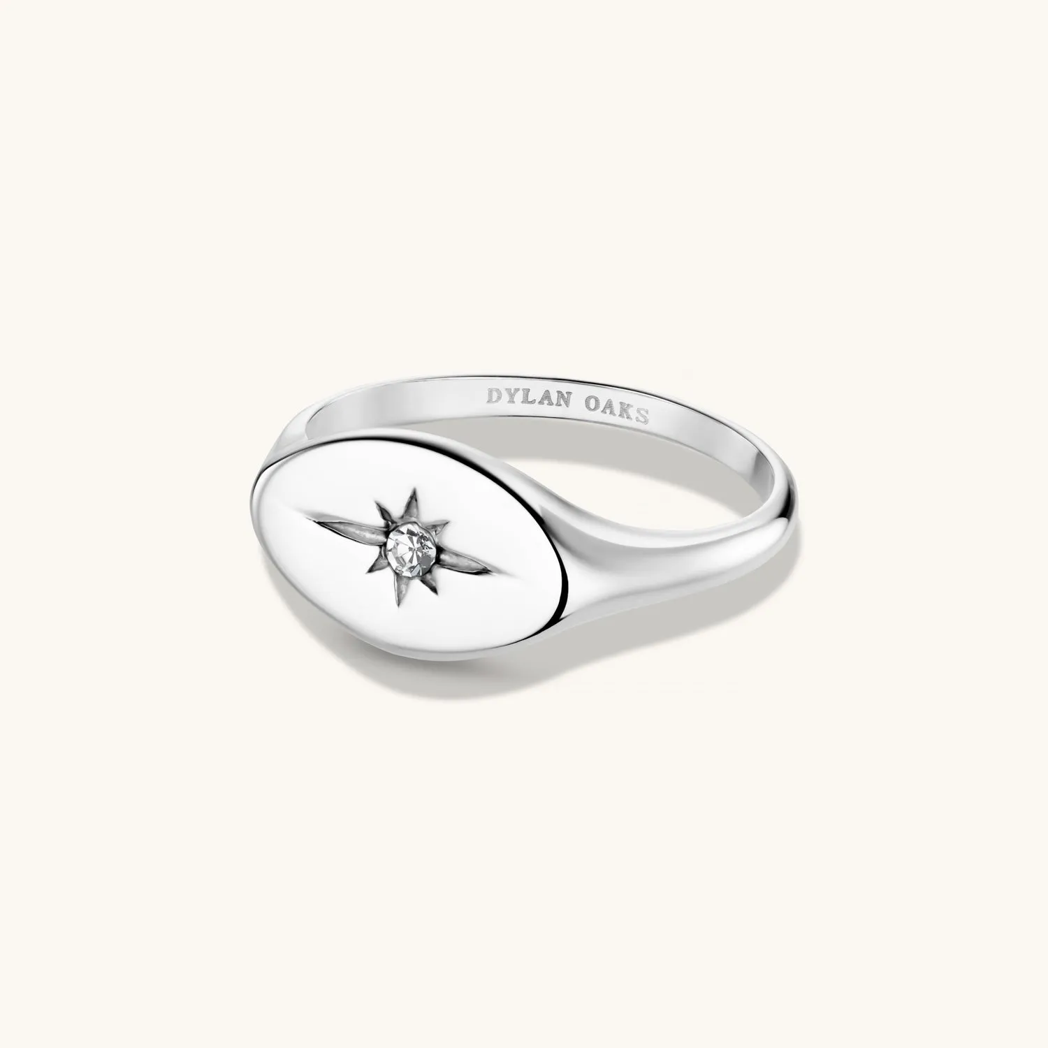 Eternity North Star Ring in Silver