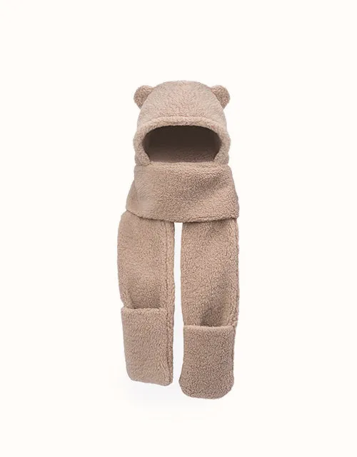 EVERAU® 3 In 1 Bear Plush Hat