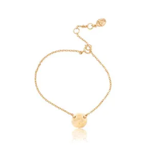 Fine Disc Bracelet, Gold