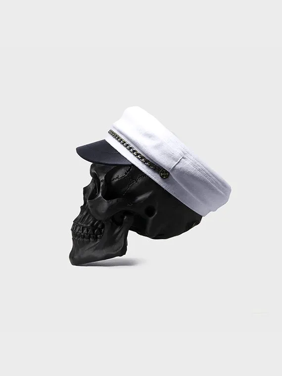 Flameraiser Captain Hat - White Suede