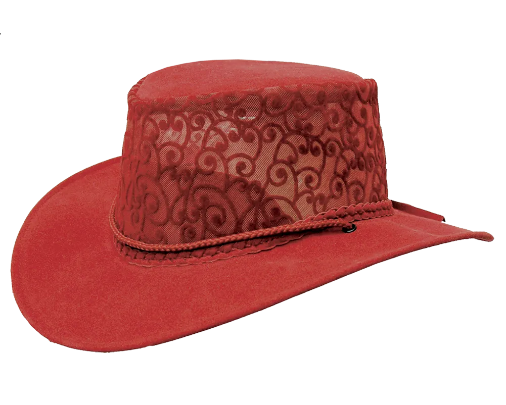 Florentine Soaka & Mesh Hat in Red