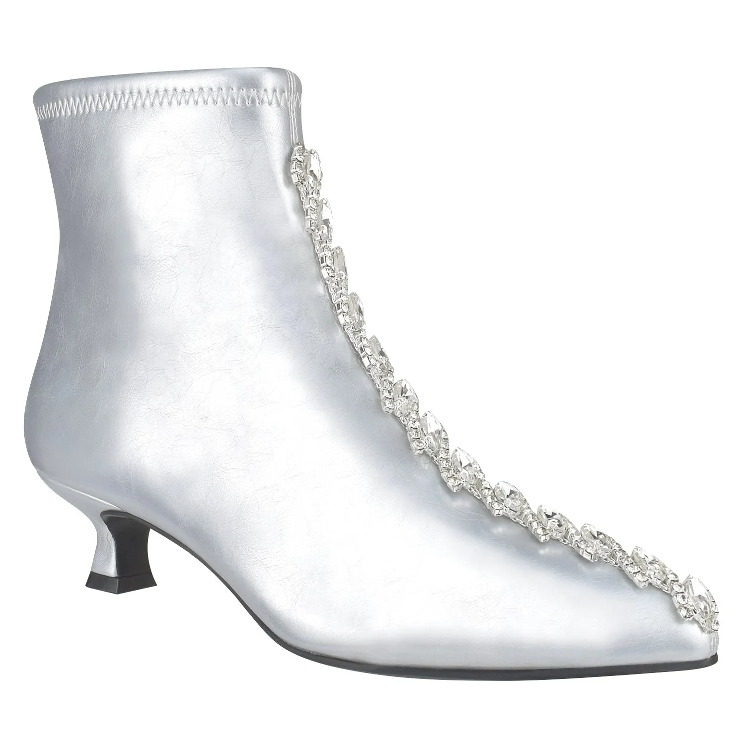 Garda Bling Stretch Ankle Bootie with Memory Foam