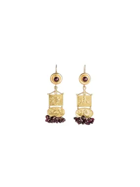 Garnet Tesoro Earrings