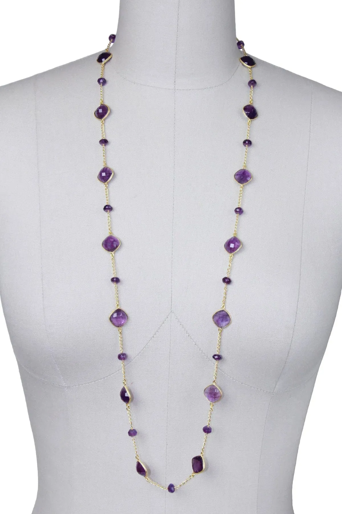 Gemstone Long Necklace