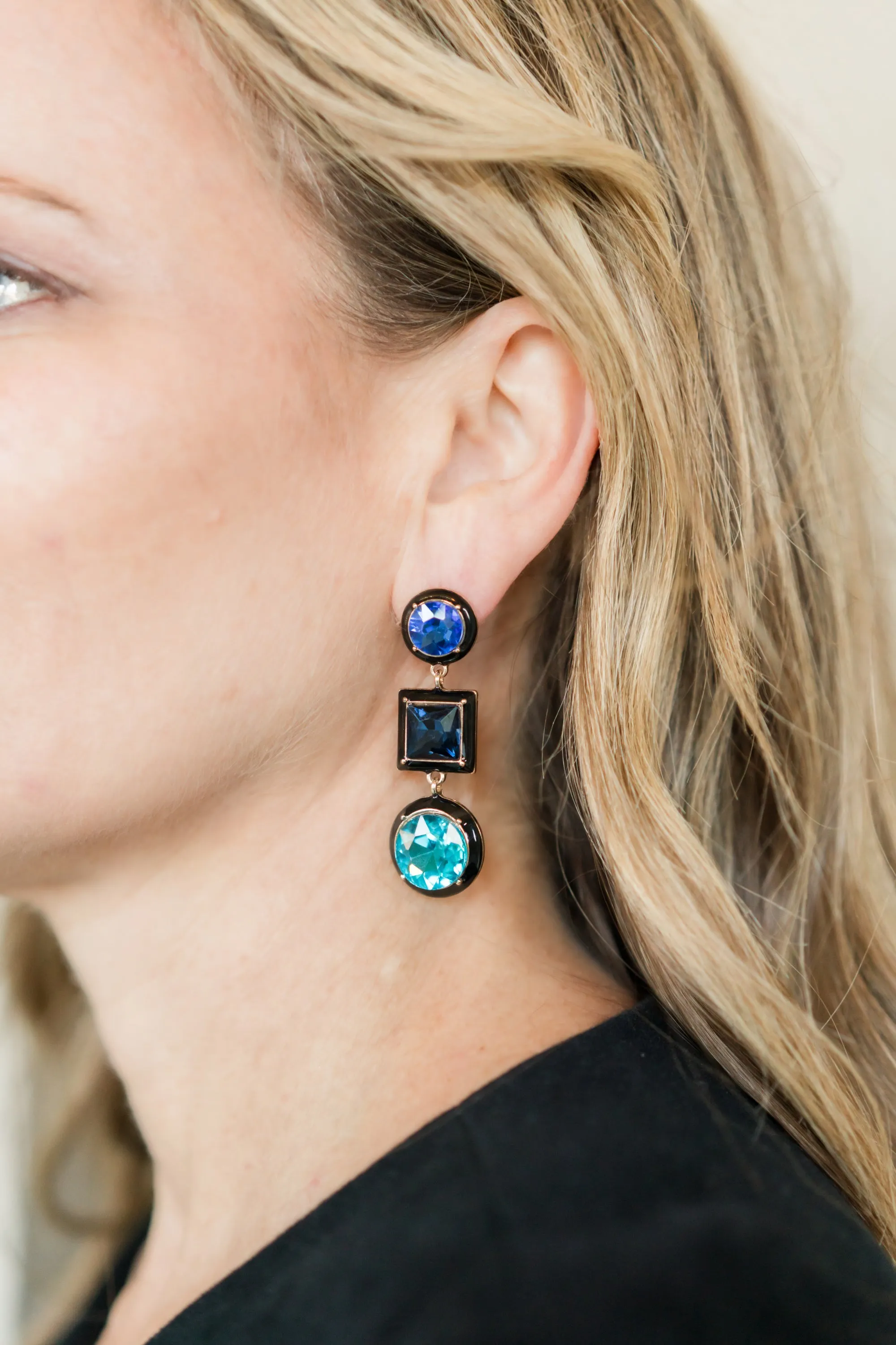 Gemstone Statement Earrings