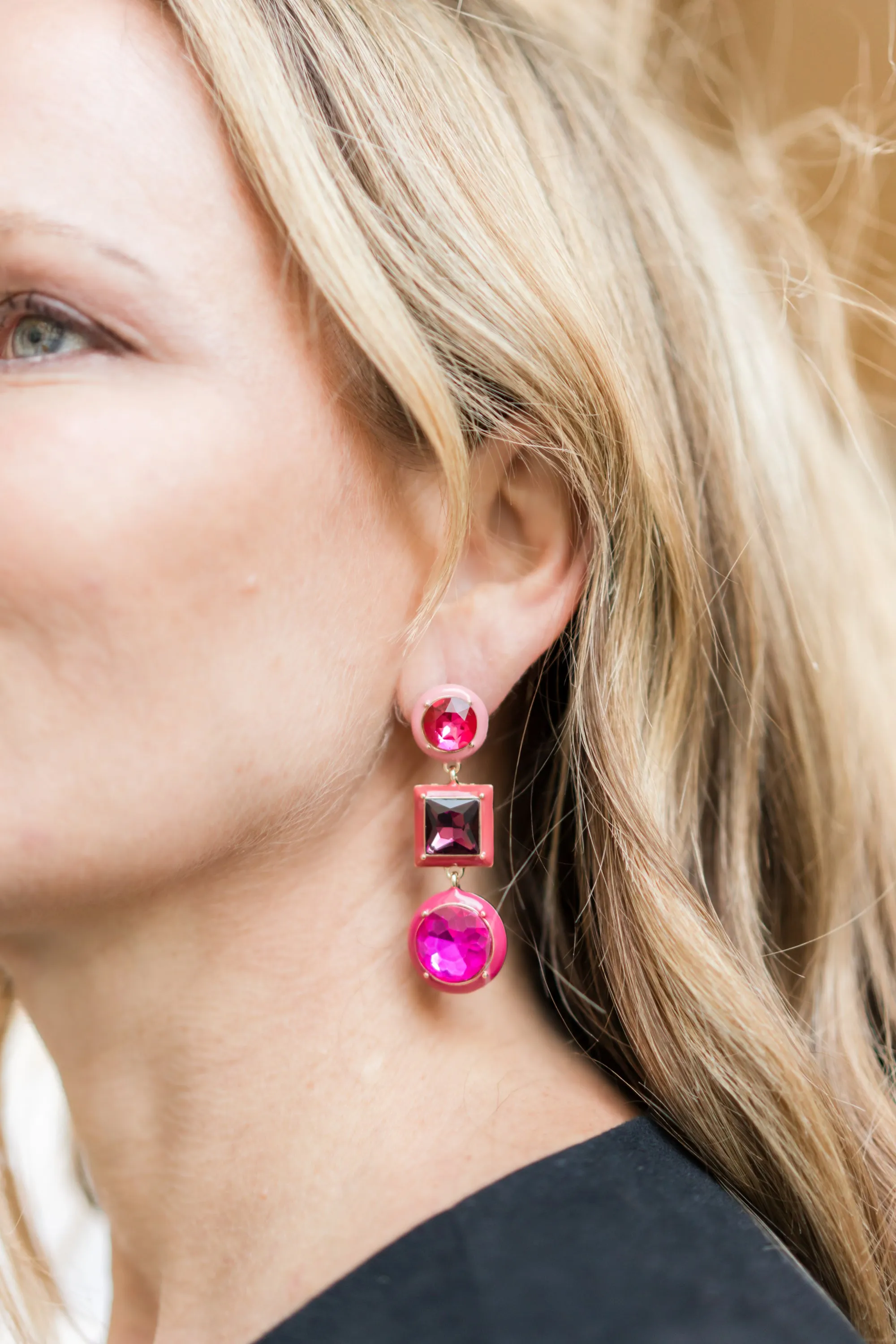 Gemstone Statement Earrings