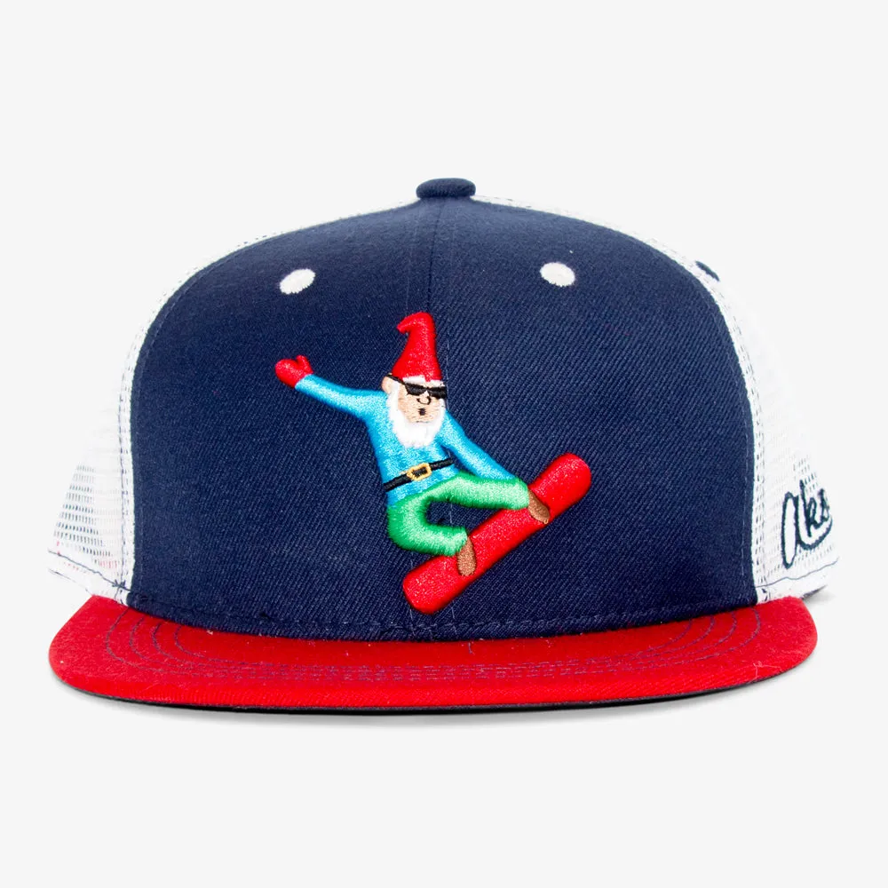 Gnome Snowboarder Trucker Hat