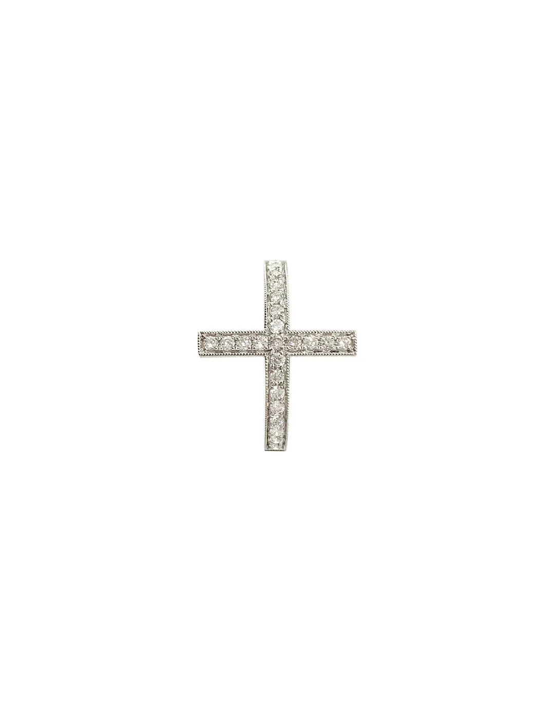 Gold & Diamond Side Cross Ring