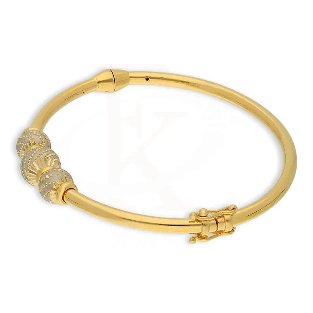 Gold Ball Shaped Bangle 22KT - FKJBNG22K5022