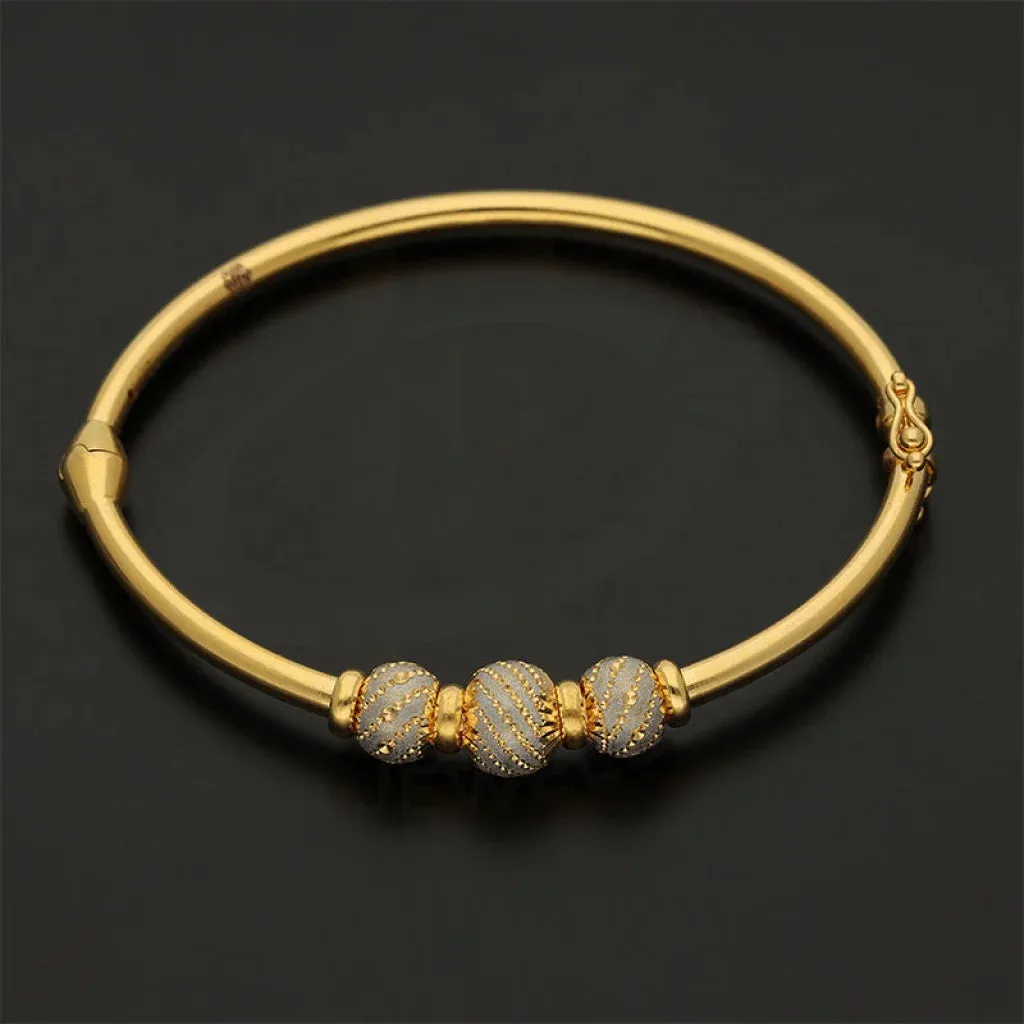 Gold Ball Shaped Bangle 22KT - FKJBNG22K5022