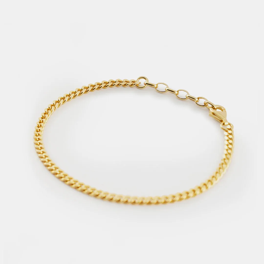 Gold Diamond Cut Bracelet