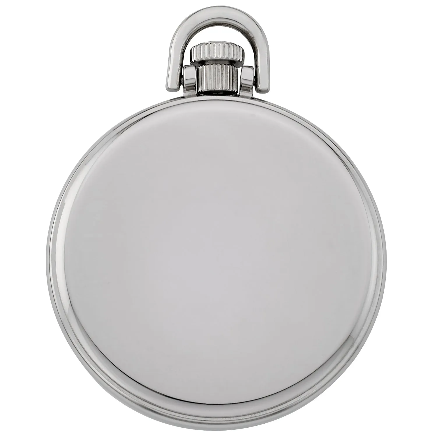 Gotham Men's Stainless Steel Mechanical Hand Wind Railroad Style Pocket Watch # GWC14106SB